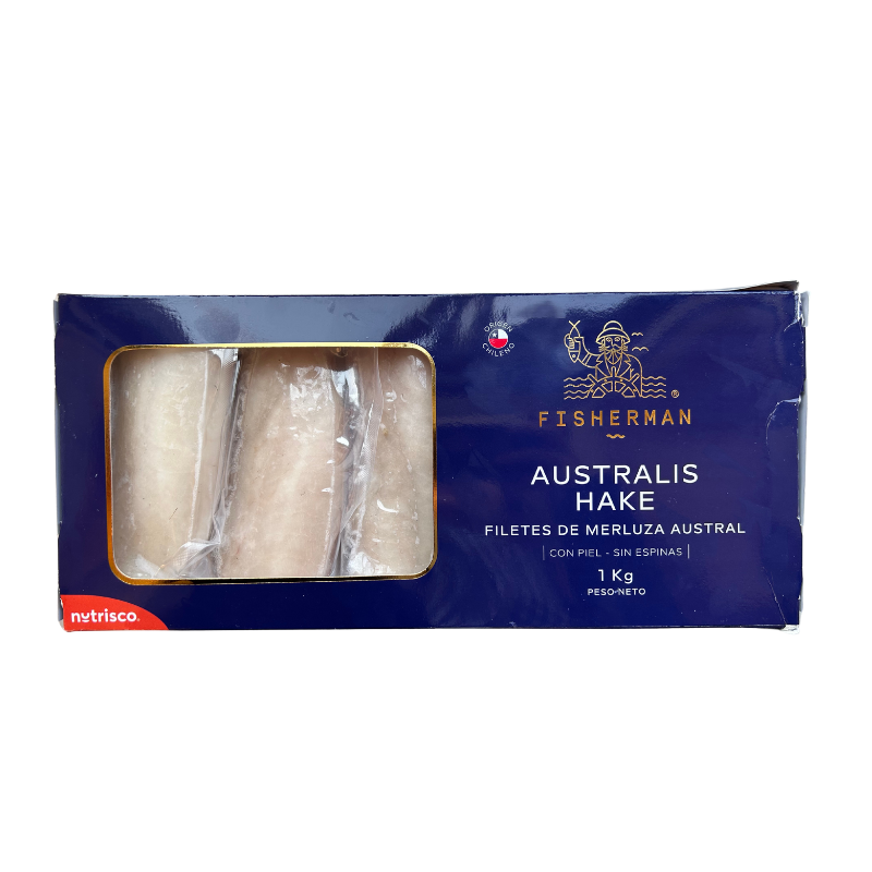 Caja de 6 filetes de merluza austral con piel