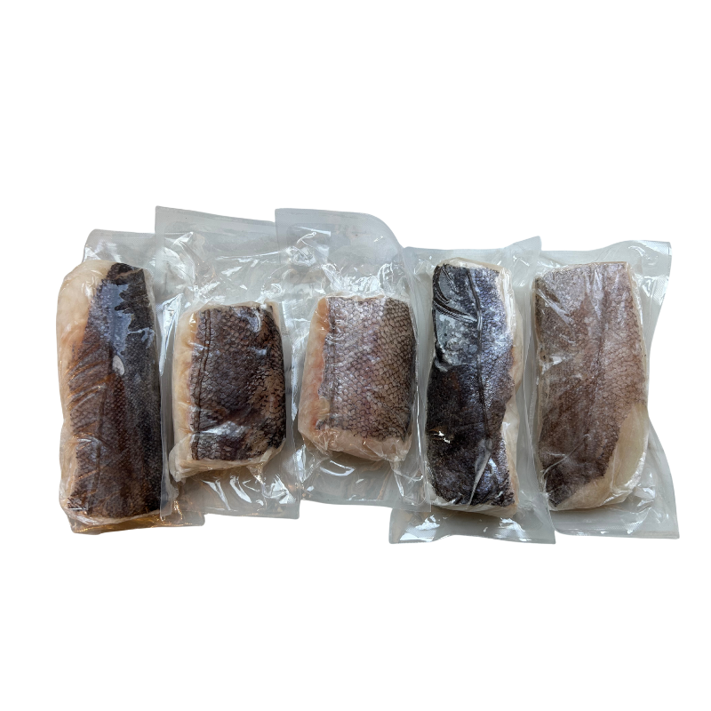 Caja de 1Kg filetes de merluza austral con piel