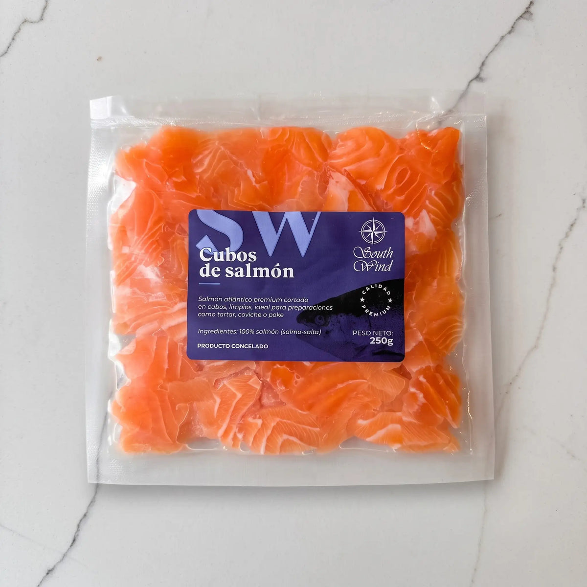 Cubos de Salmón Atlántico Premium (250g)