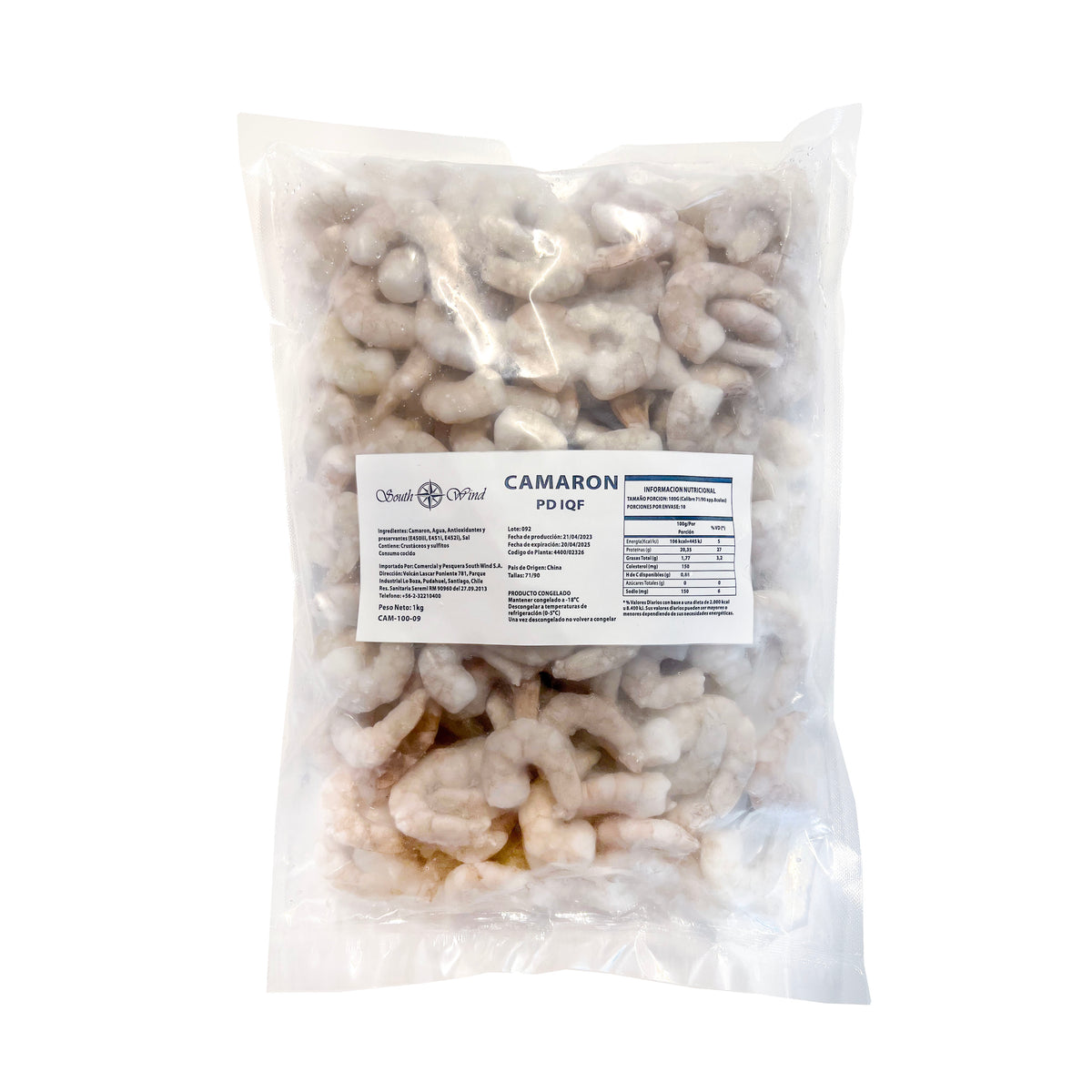 Camarón Medium 71/90 Crudo, Pelado y Desvenado (1kg)