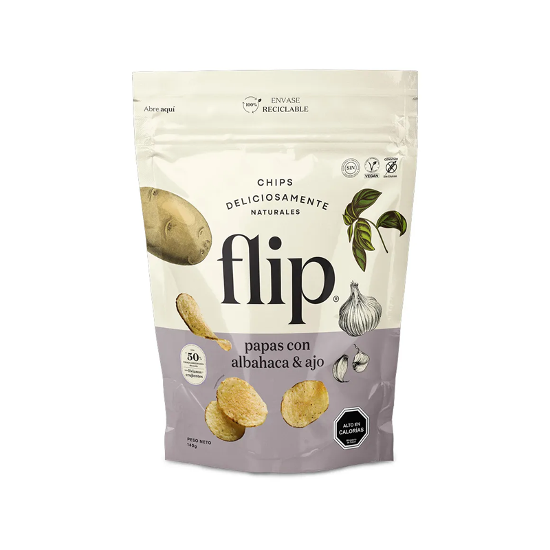 Papa ajo albahaca Flip
