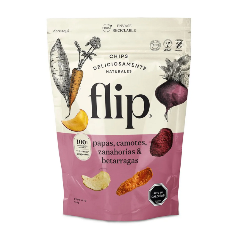 Mix Papa camote zanahoria betarraga Flip
