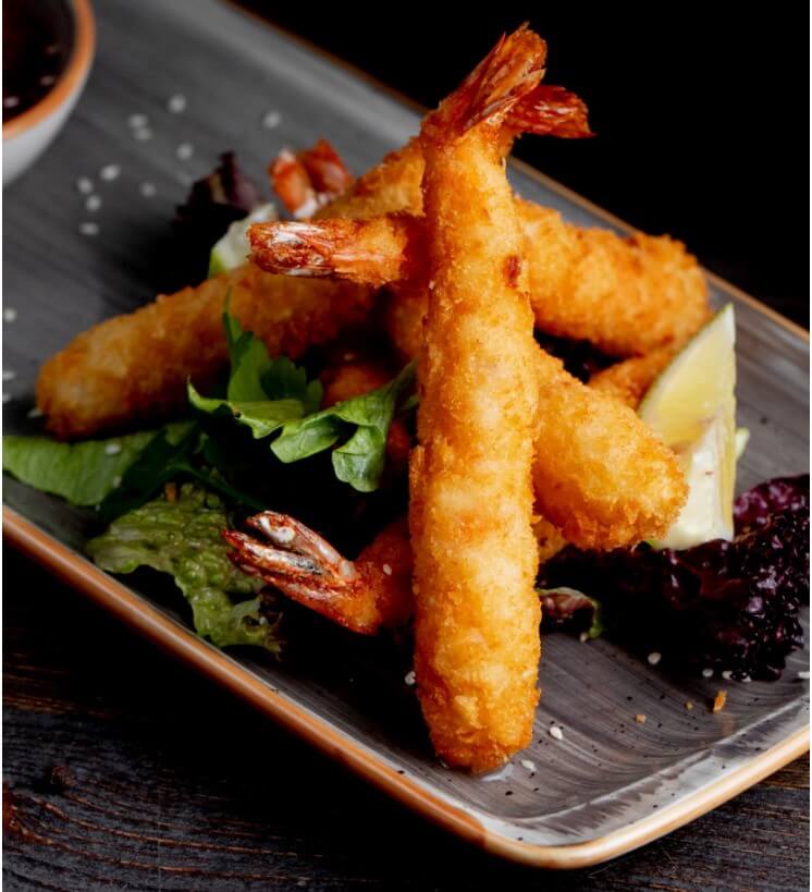 Camarón apanado torpedo