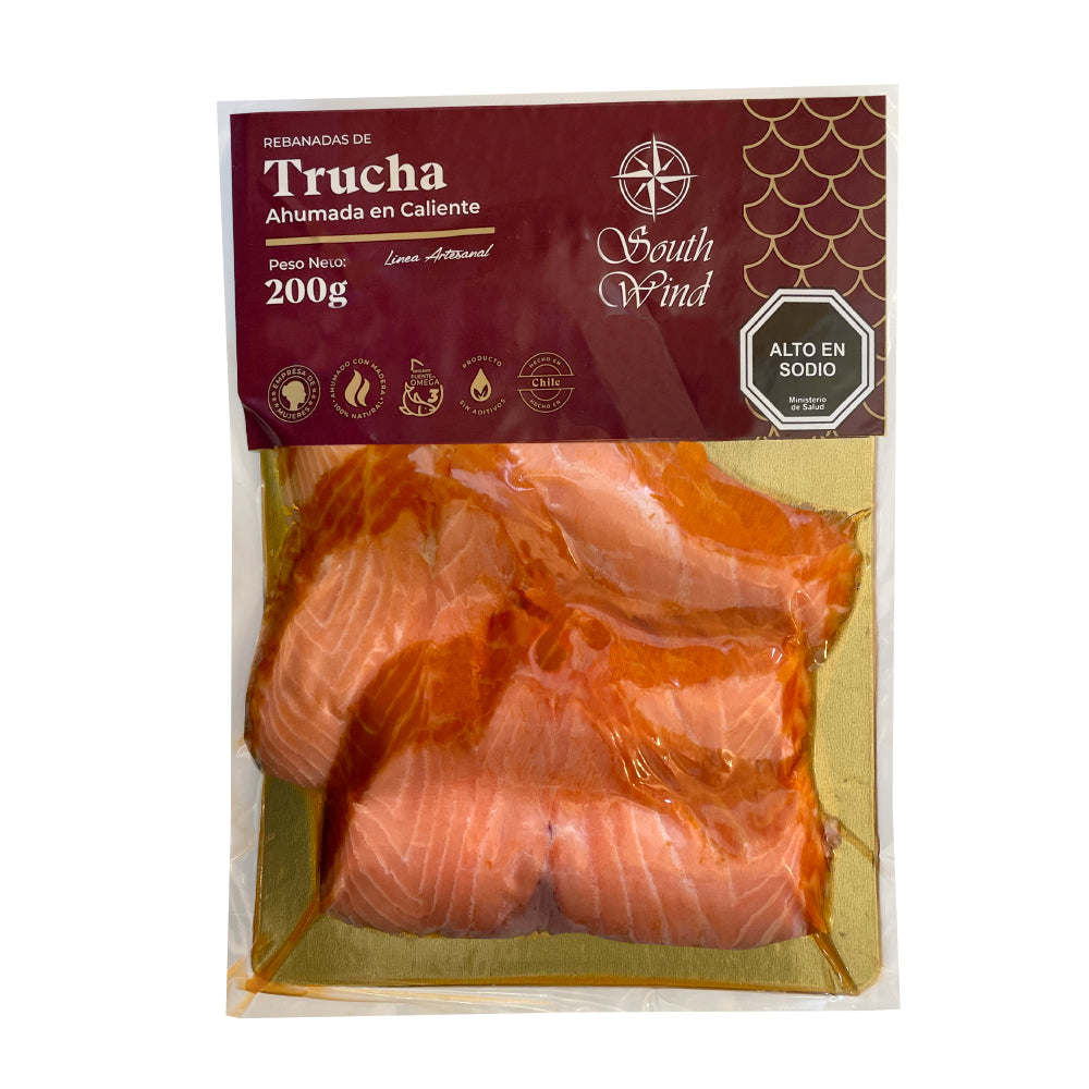 Trucha ahumada en caliente rebanada (200g)