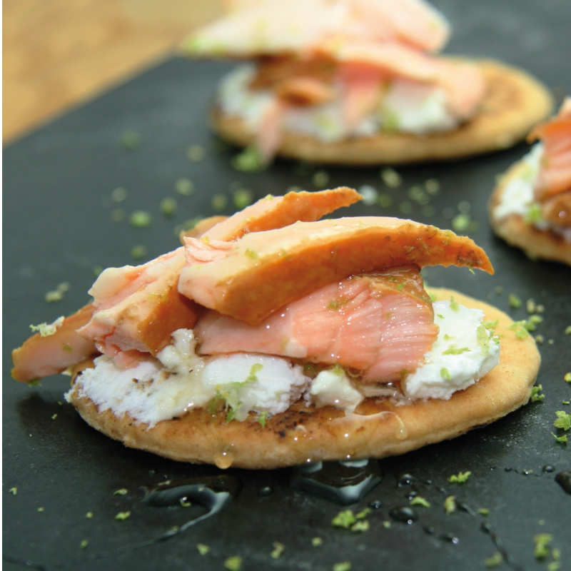 Salmón Ahumado en caliente pimienta 100g