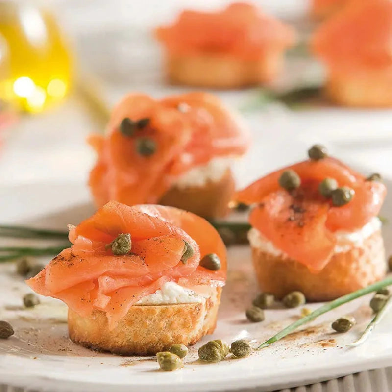 Salmón Ahumado en Frío Rebanado (100g)