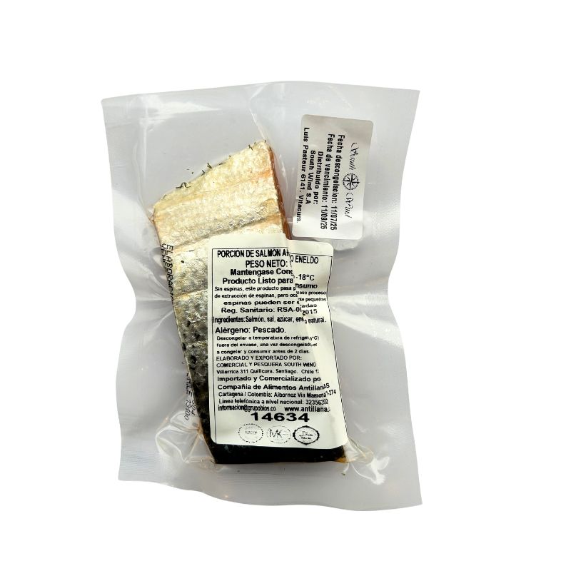 Porción de Salmón Ahumado en caliente Eneldo