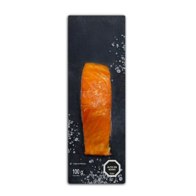 Porción Salmón Ahumado en caliente Natural 100g CYBER