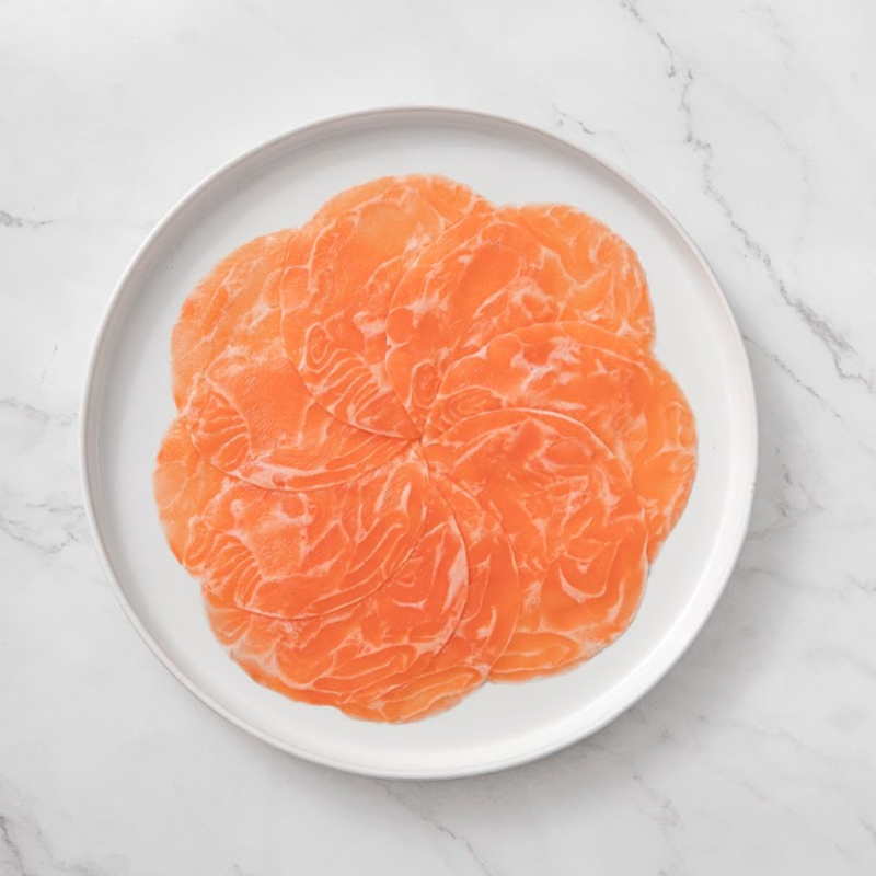 Carpaccio de Salmón Atlántico (100g) — Cyber Day