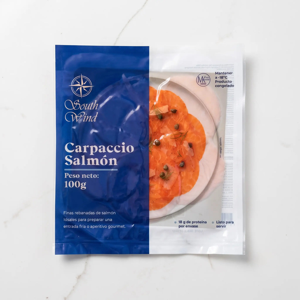 Carpaccio de Salmón Atlántico Congelado (100g)