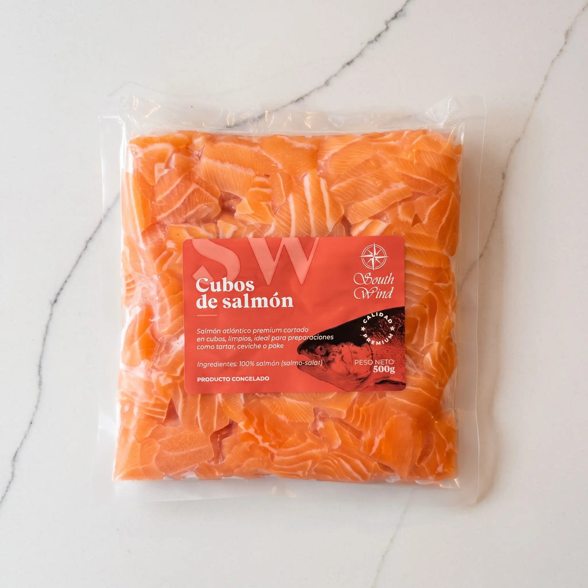 Cubos de Salmón Atlántico Premium (500g)