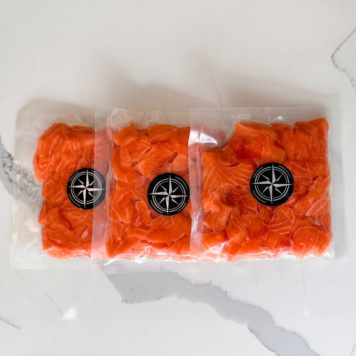 Pack 3x Cubos de Trucha Arcoíris Congelados (250g c/u)