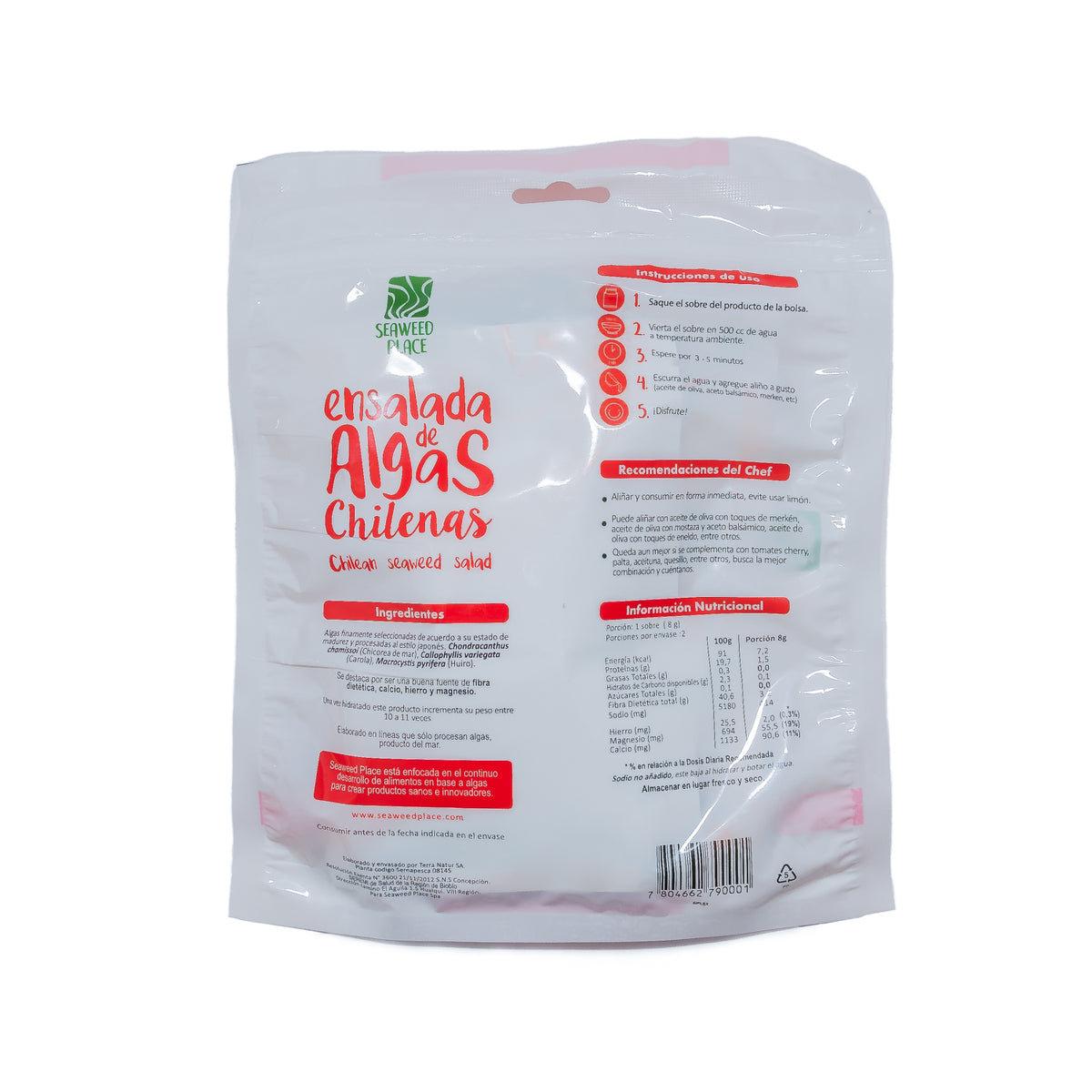 Ensalada de algas chilenas