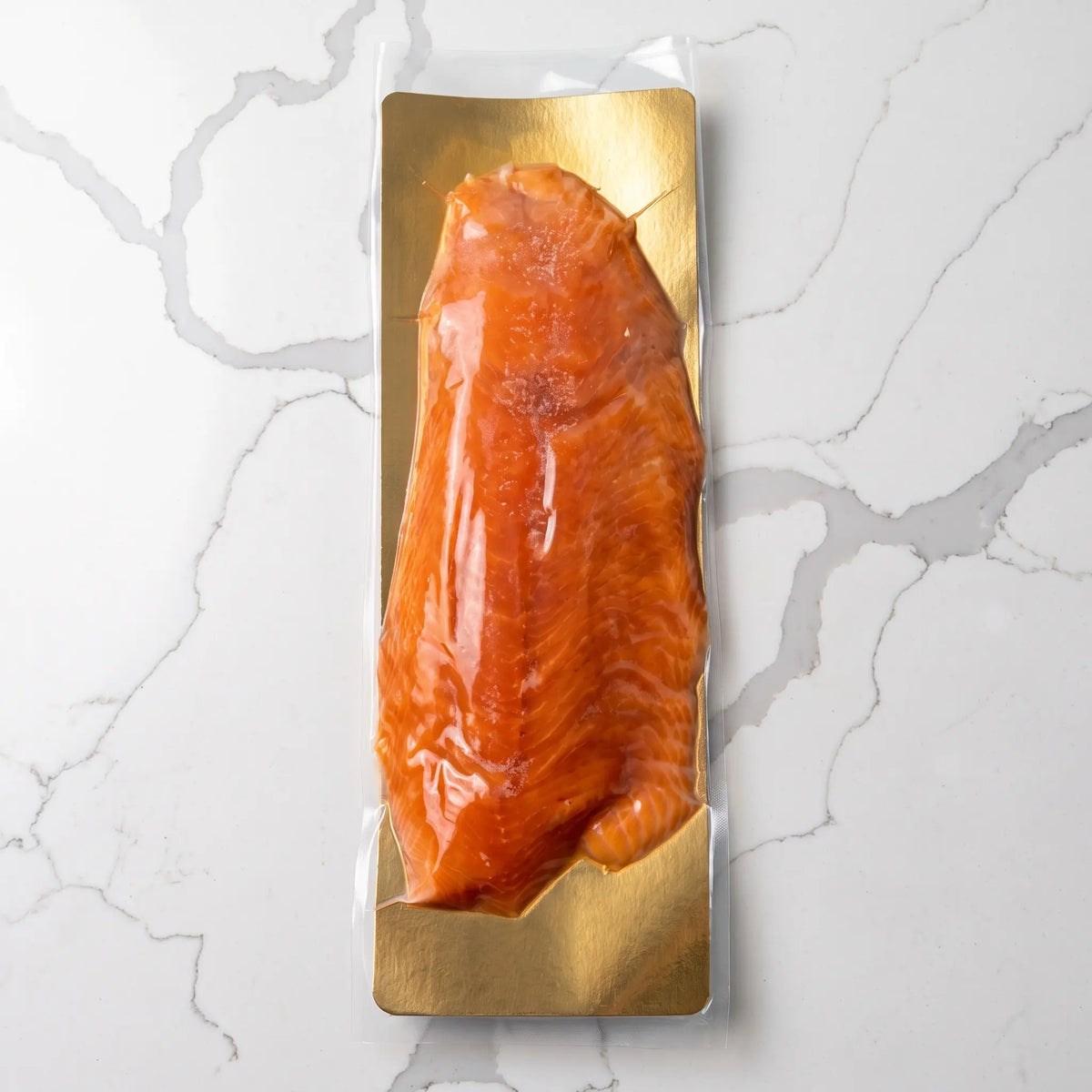 Salmón Ahumado en Frío Filete Rebanado Sin Piel Congelado