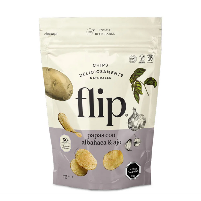 Papa ajo albahaca Flip