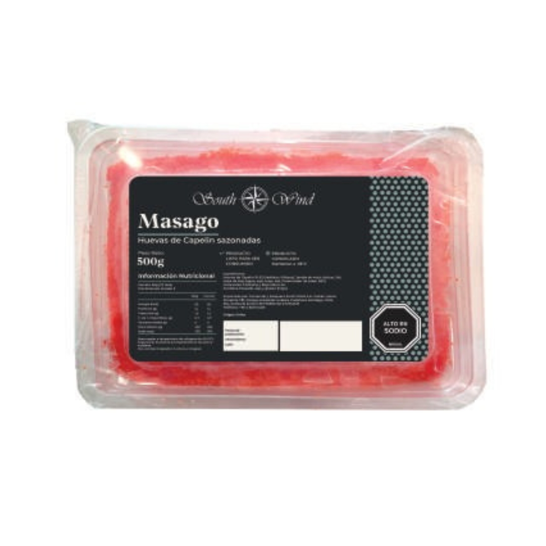 Masago rojo 500g