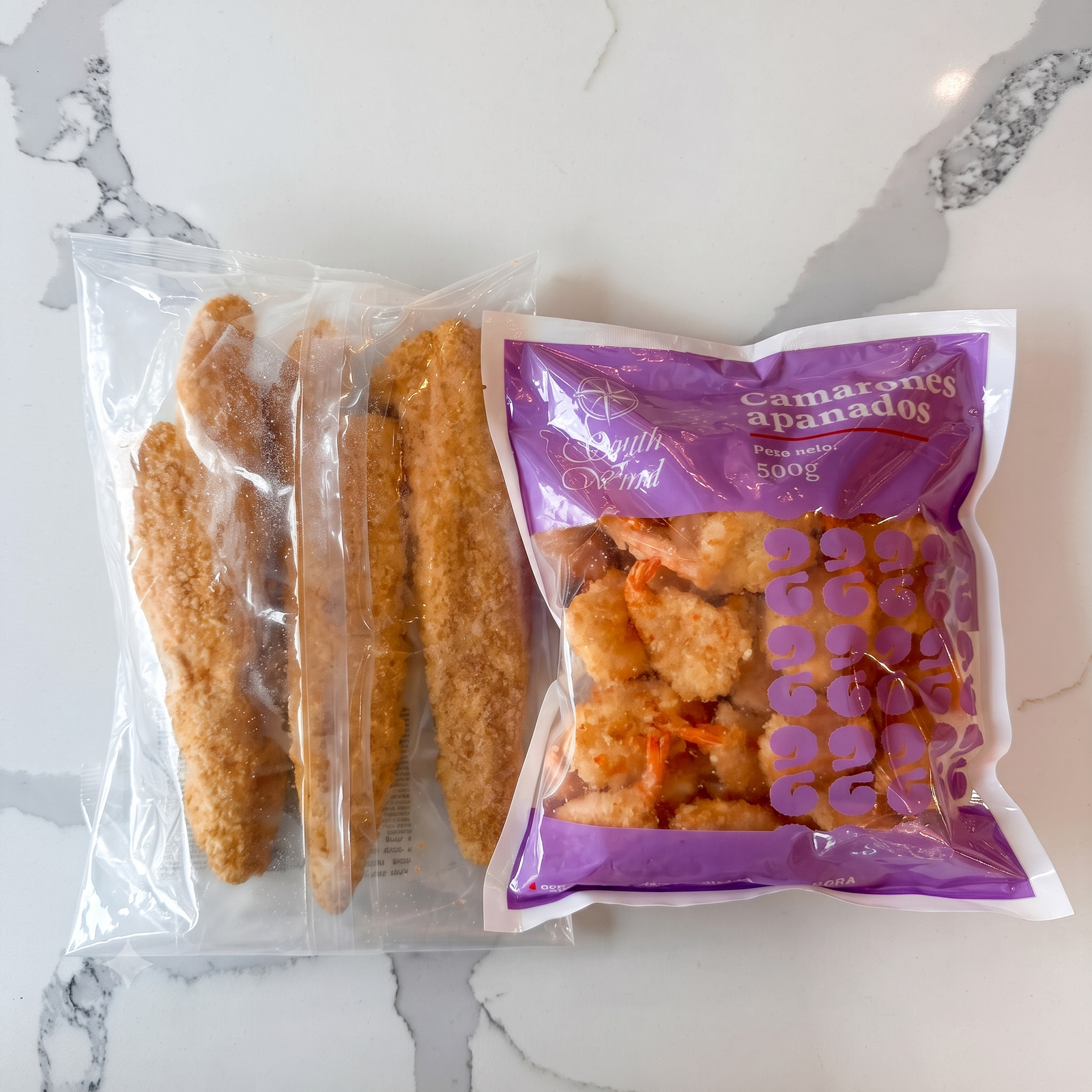 Pack Apanados del Mar: Camarón y Merluza (500g c/u)