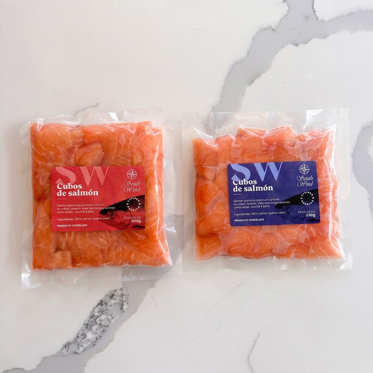 Pack Cubos de Salmón Atlántico Premium (250g + 500g)