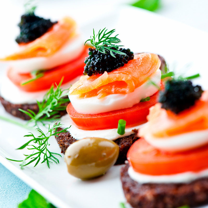 Recorte Salmón ahumado en frío 1Kg semi-desmenuzado