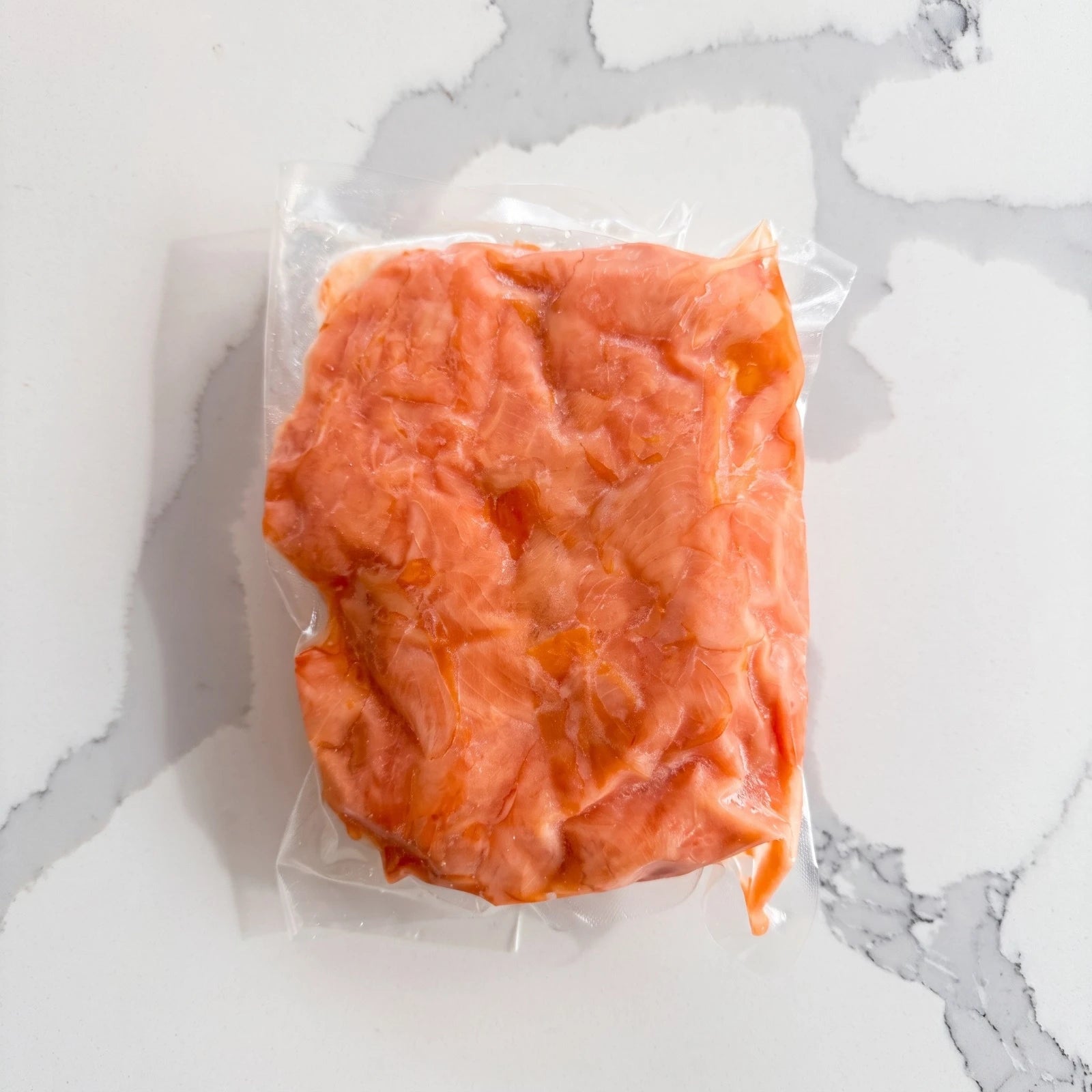 Recorte de Salmón Ahumado en Frío Desmenuzado (1kg)