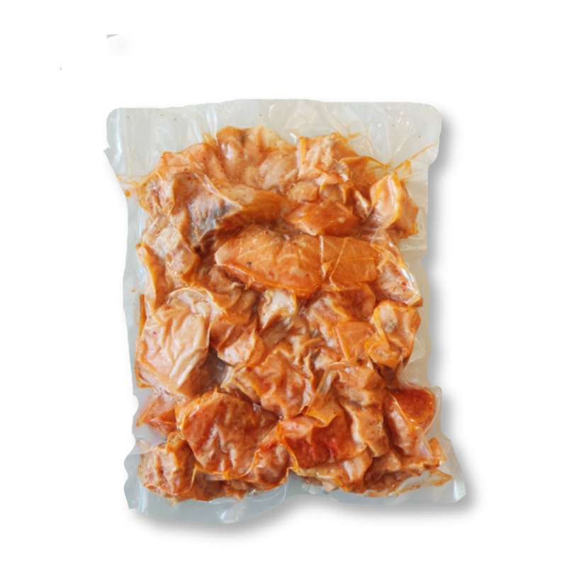 Recorte de salmón ahumado en caliente merkén 1Kg