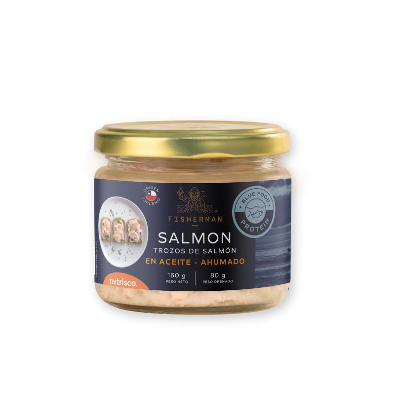 Salmón ahumado en aceite 160g