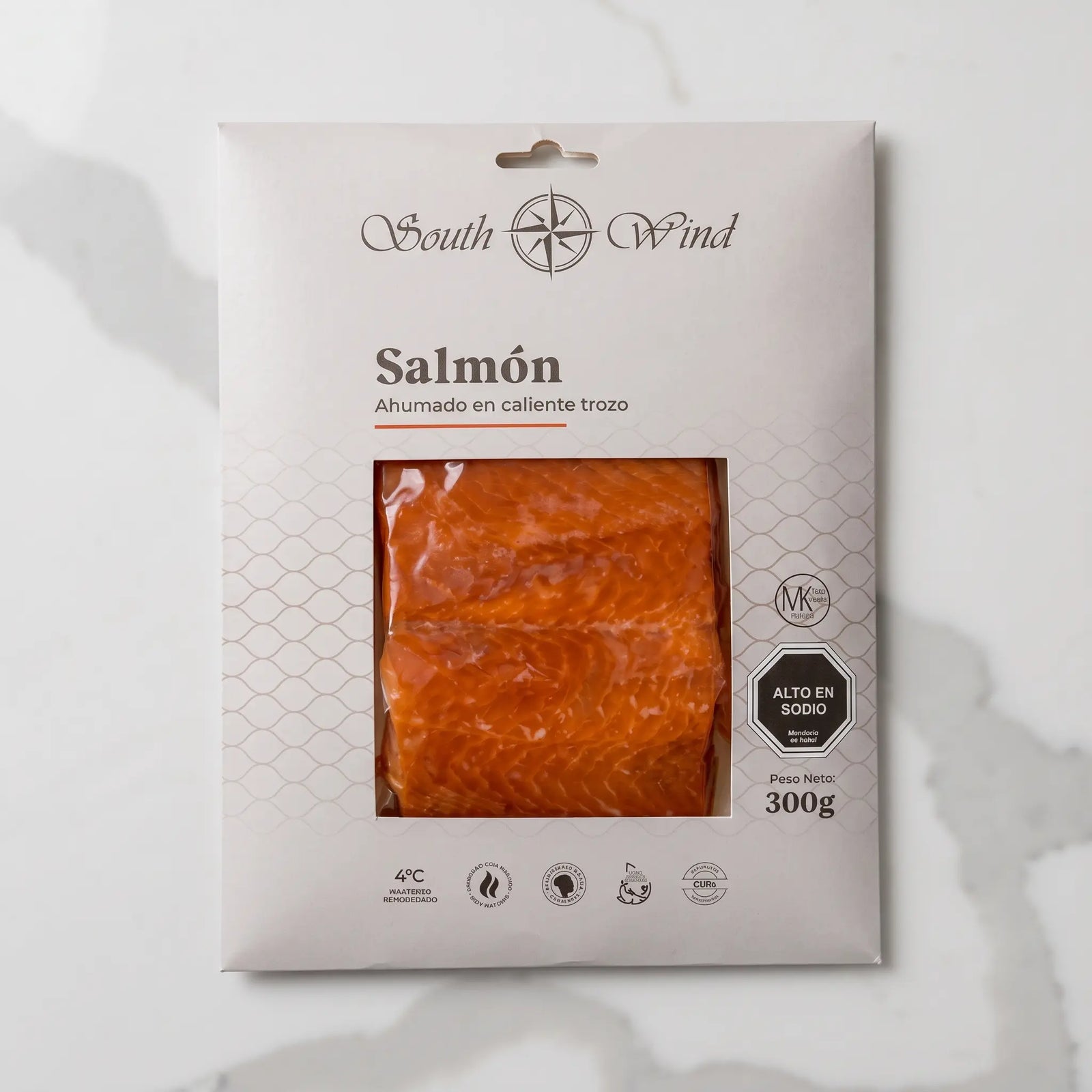 Salmón Ahumado en Caliente Trozo Refrigerado (300g)