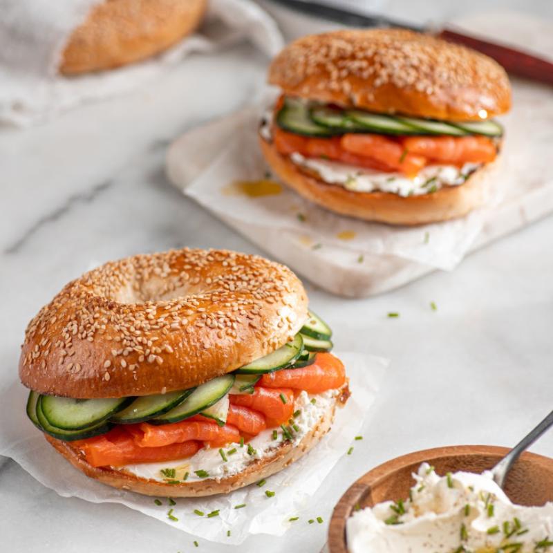 Salmón ahumado en frío corte Bacon