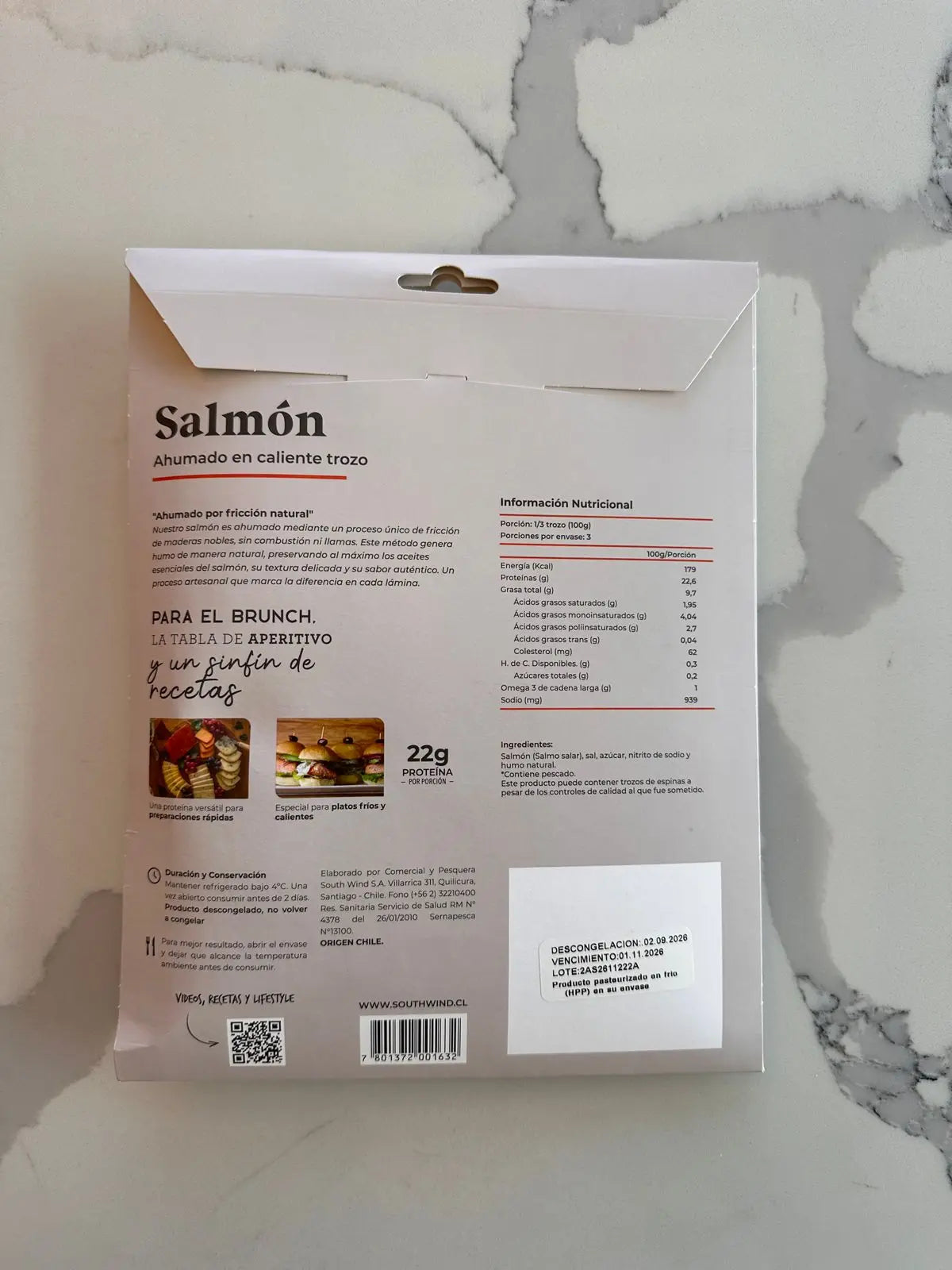 Salmón Ahumado en Caliente Trozo Refrigerado (300g)