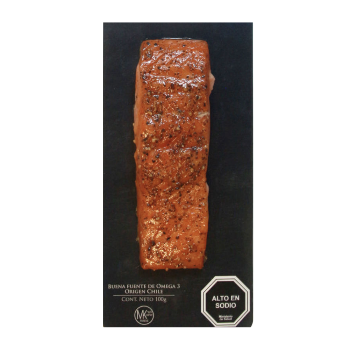 Porción de Salmón Ahumado en caliente pimienta 100g CYBER
