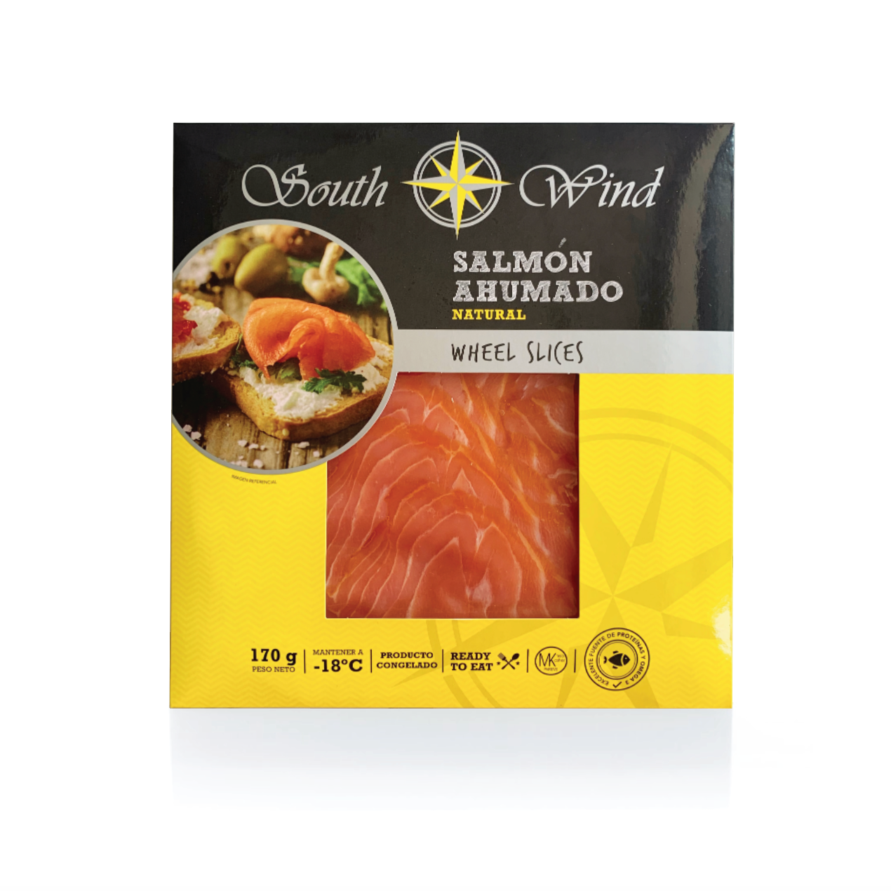 Salmón Ahumado Natural Wheel Slices 170g