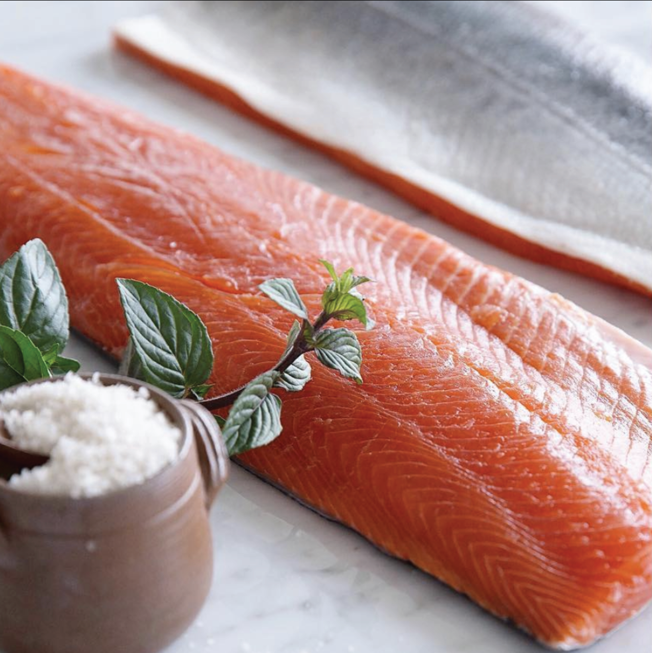 Trucha con piel fresca